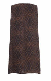 Knee Length Women Plus Size Print Dresses V Neck Sleeveless Loose Style